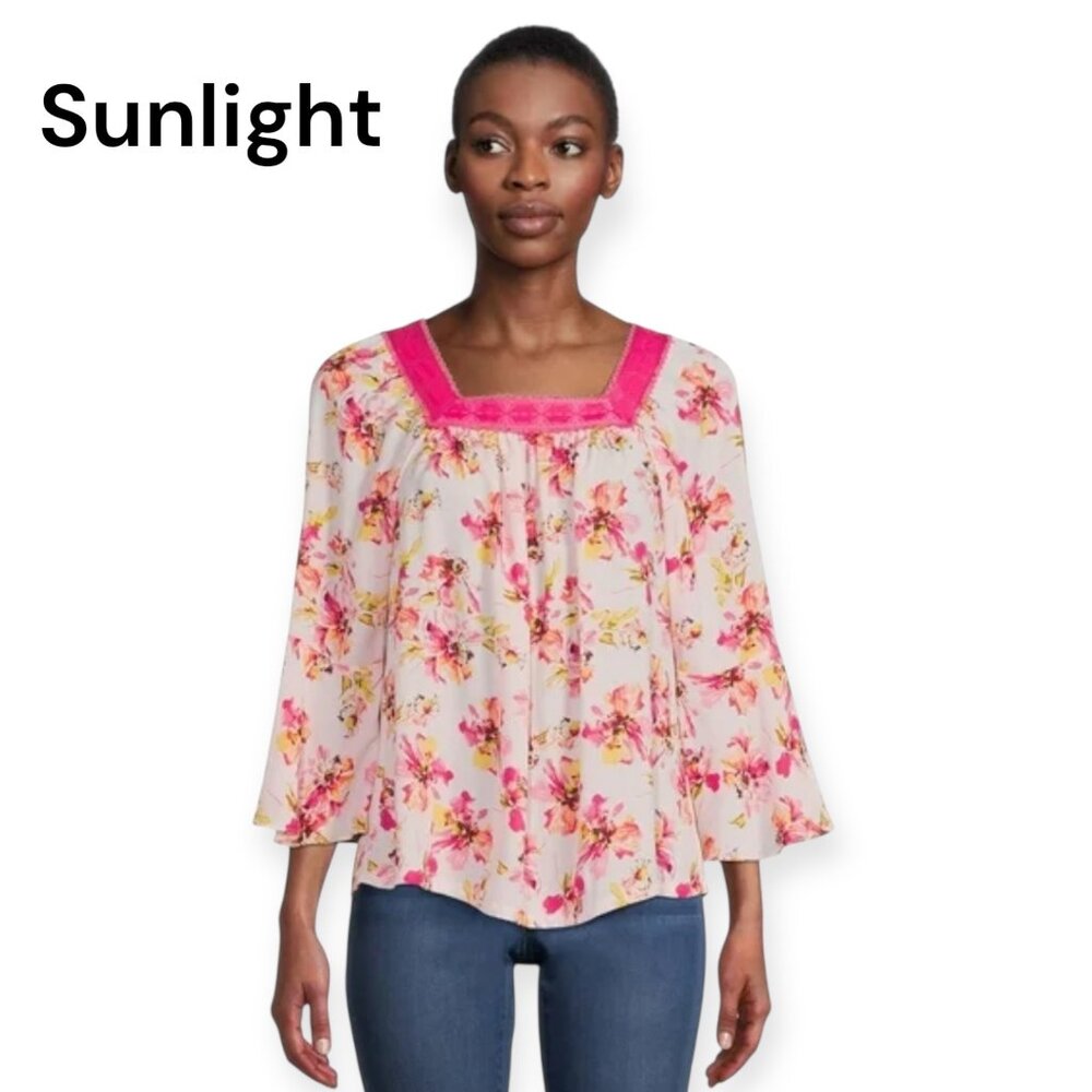 The Pioneer Woman Pink Floral Blouse